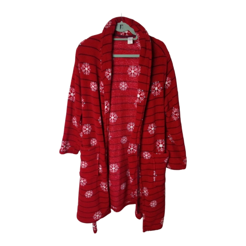 Sleepchic Red Christmas Snowflake Patterned Soft … - image 1
